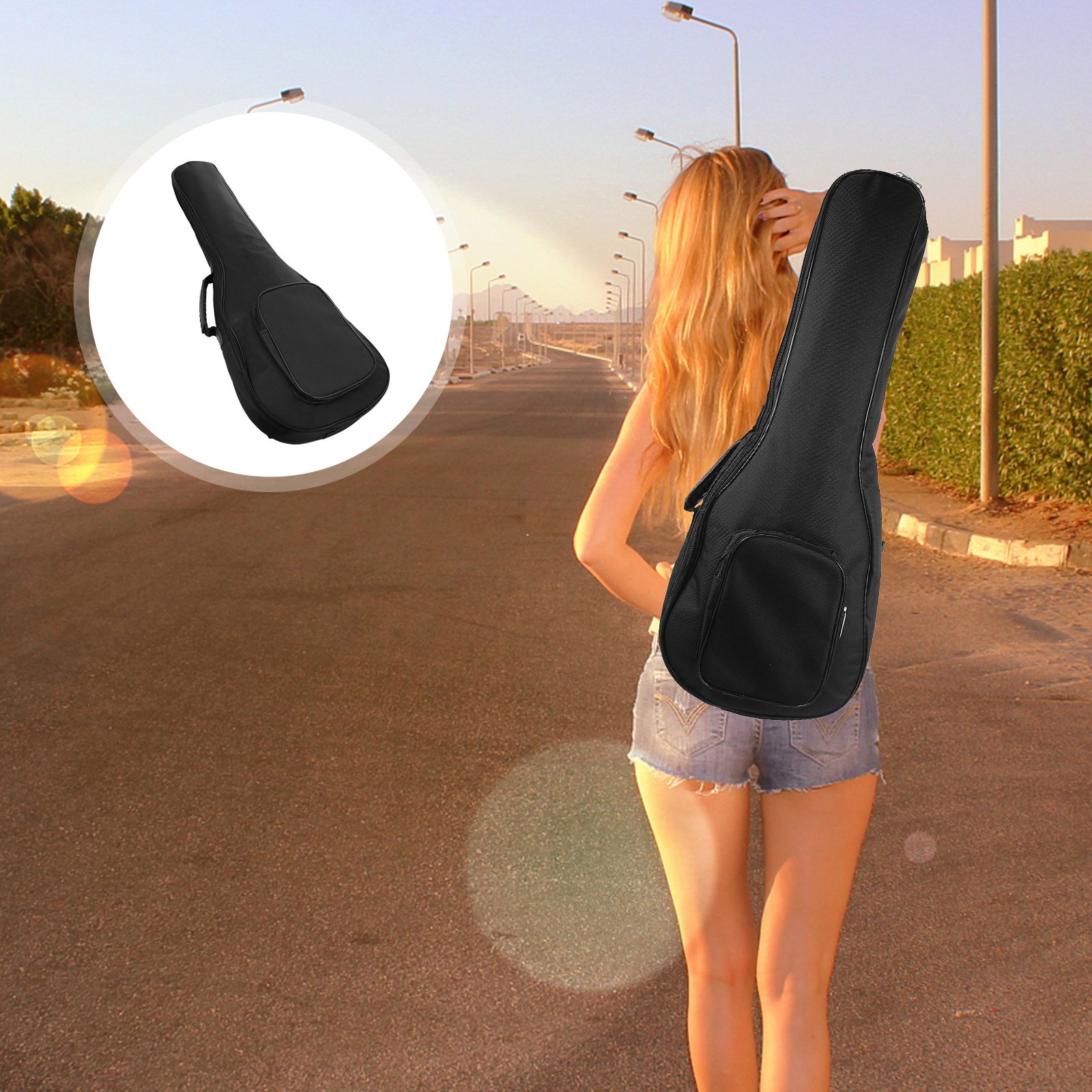 Guitar Strap Padded - 1 Stück Ukulele-Tragetasche, verdickter, gepolsterter Rucksack
