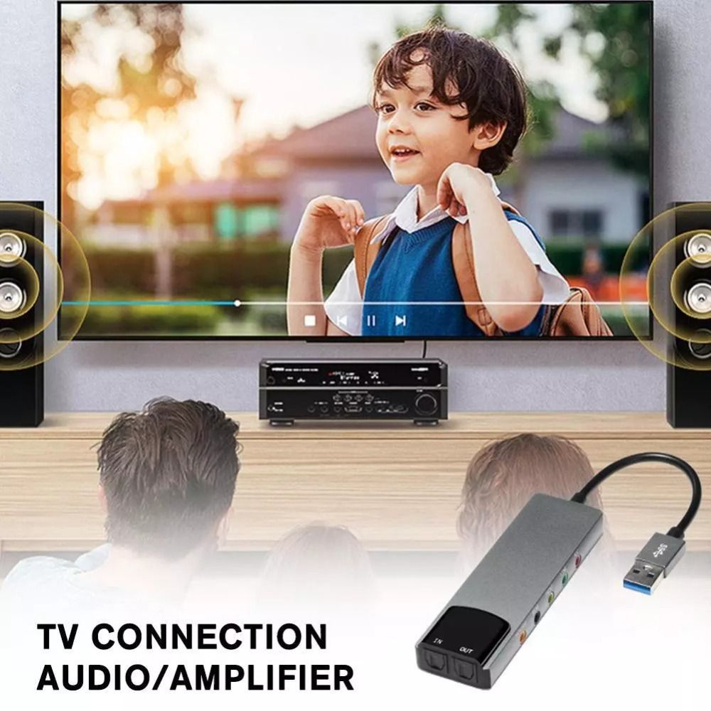 Audio Music Live - Neue USB-Soundkarte 7.1 5.1 Kanal Praktische