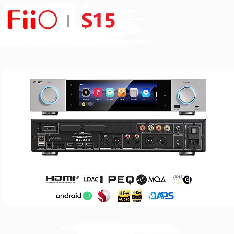 Audio Without Music - FiiO S15 Desktop-Audio-Musik-Streamer mit Hi-Res, Android