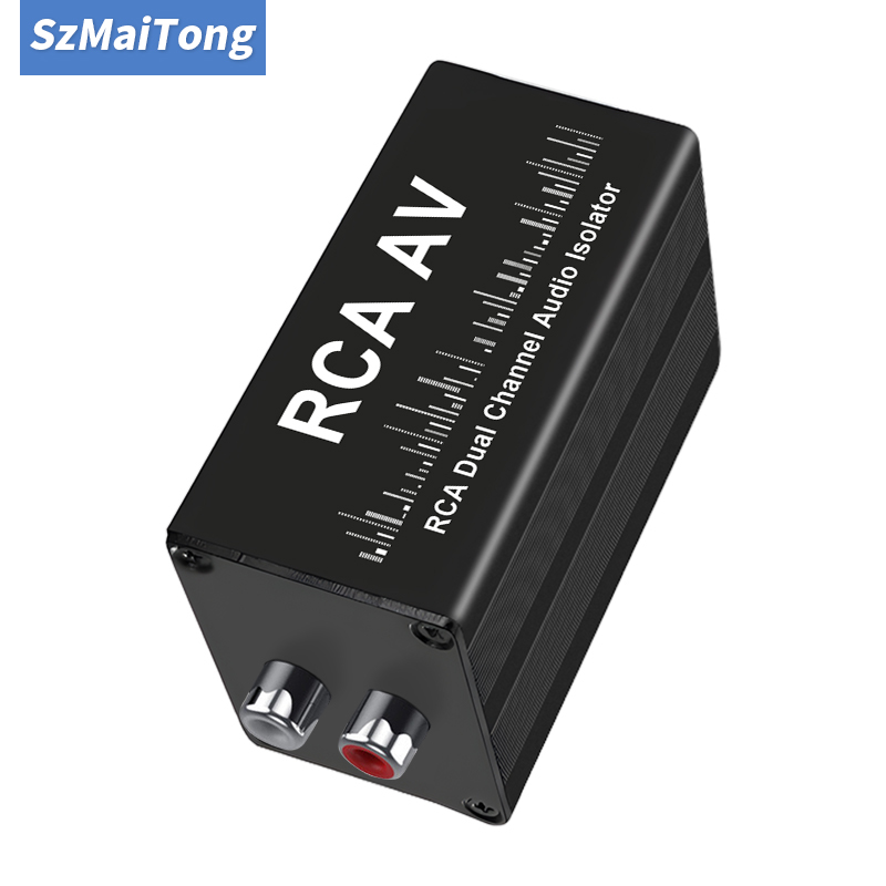 Audio Music For - Professioneller Audio-Rauschfilter, Erdschleifenisolator, 2-Kanal-RCA, tragbarer Audio-Signalisolator