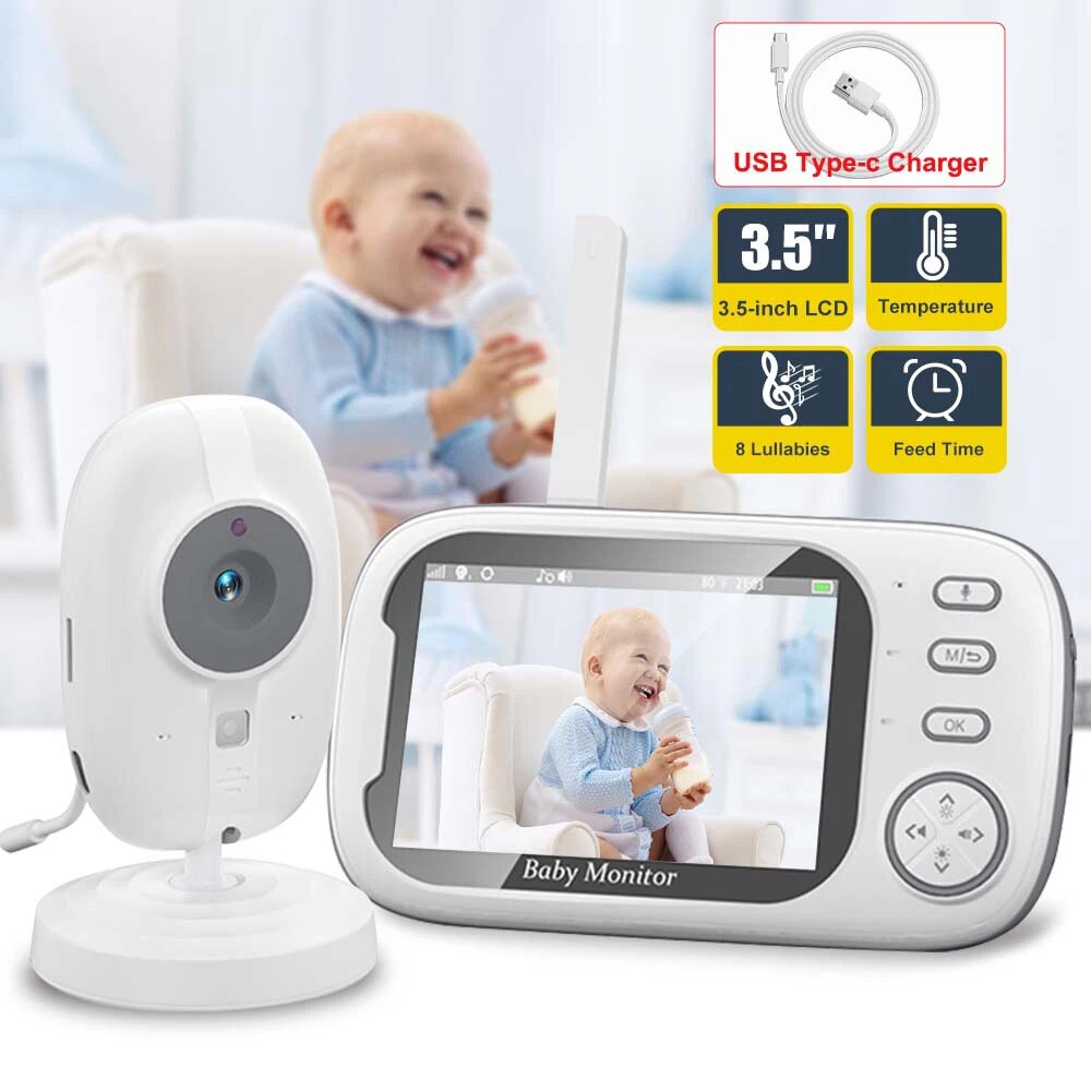 Audio Music Kids - 3,5'' Video Baby Monitor 2,4G Mutter