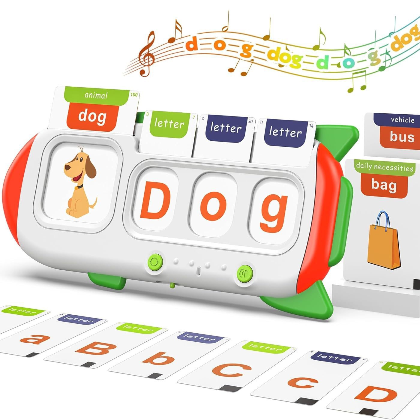 Audio Music Kids - Mathe-Englisch-Lernspielzeug – interaktive Audio-Flashcard-Maschine für Kinder