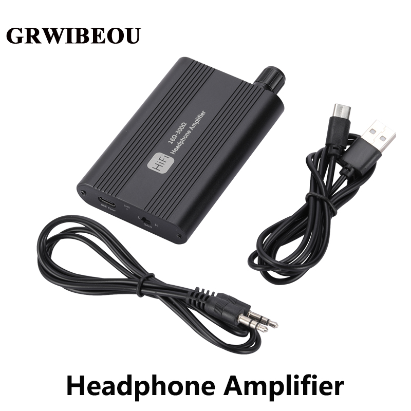 Audio Without Music - GRWIBEOU 16-300 Ohm HiFi-Kopfhörerverstärker, 3,5-mm-Klinkenstecker, Aux,