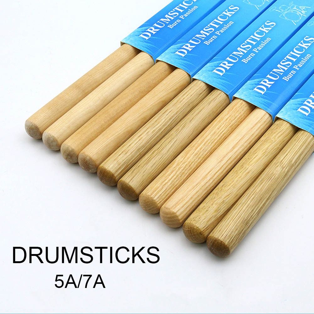 Drum Stick 5A - Klassische 5A/7A Drumsticks 1 Paar Eichenholz-Drumsticks