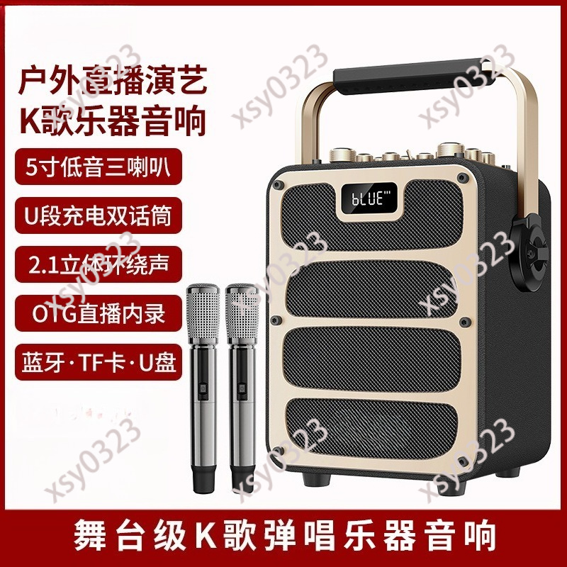 Audio Music Live - Leistungsstarker Tragbarer Bluetooth-Lautsprecher für Outdoor-Karaoke und