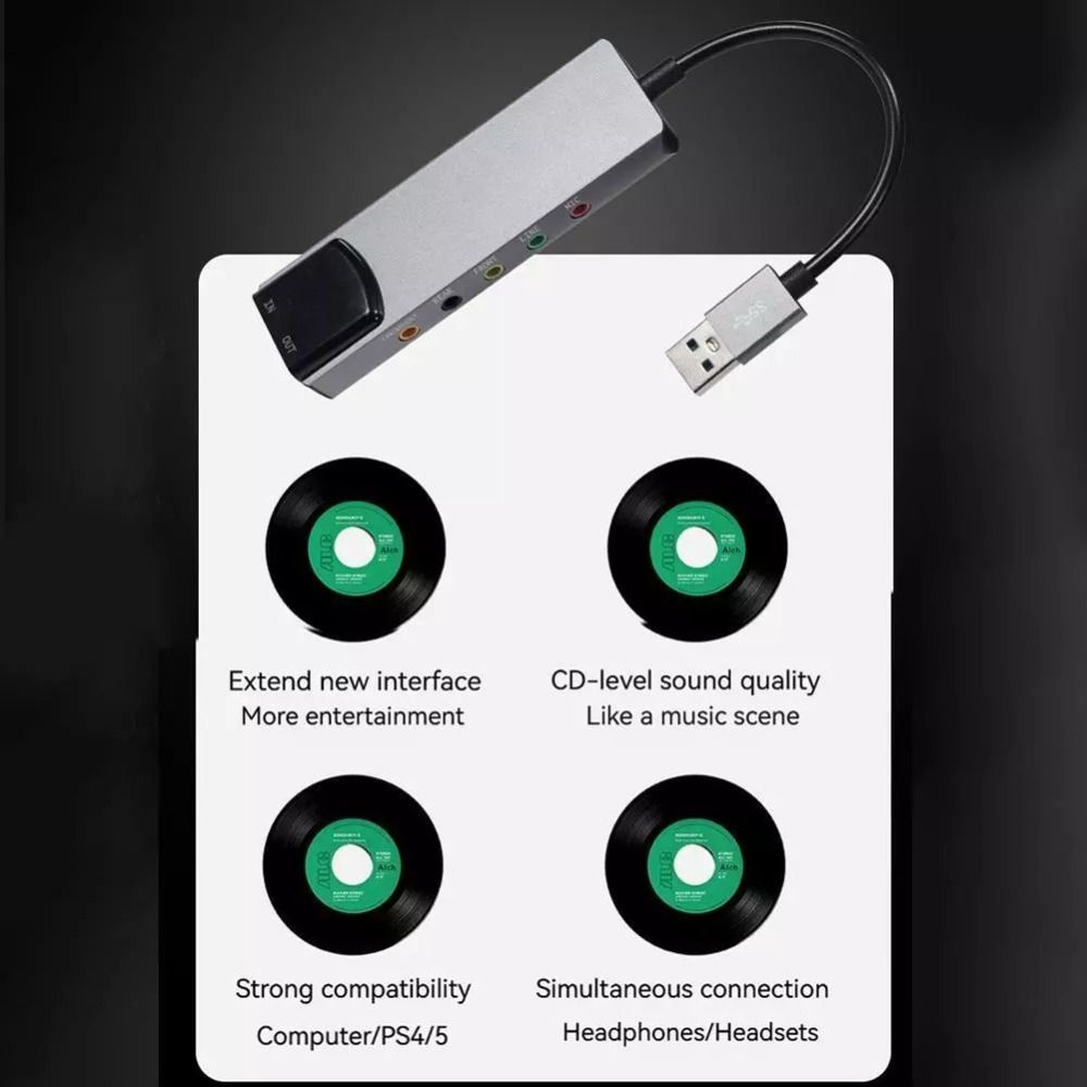 Neue USB-Soundkarte 7.1 5.1 Ka – Audio Music Live Bewertung und Preis