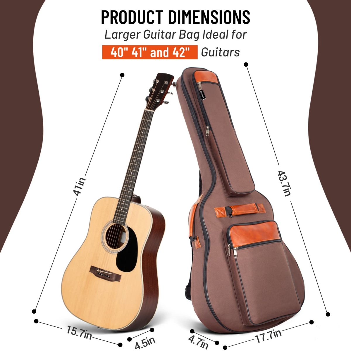 Miwayer-Akustikgitarrentasche, – Guitar Strap Padded Bewertung und Preis