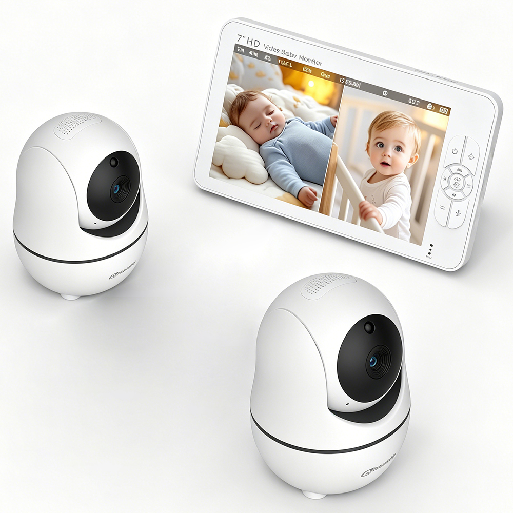 7 Zoll HD Split-Screen Babymon – Audio Detect Music Bewertung und Preis