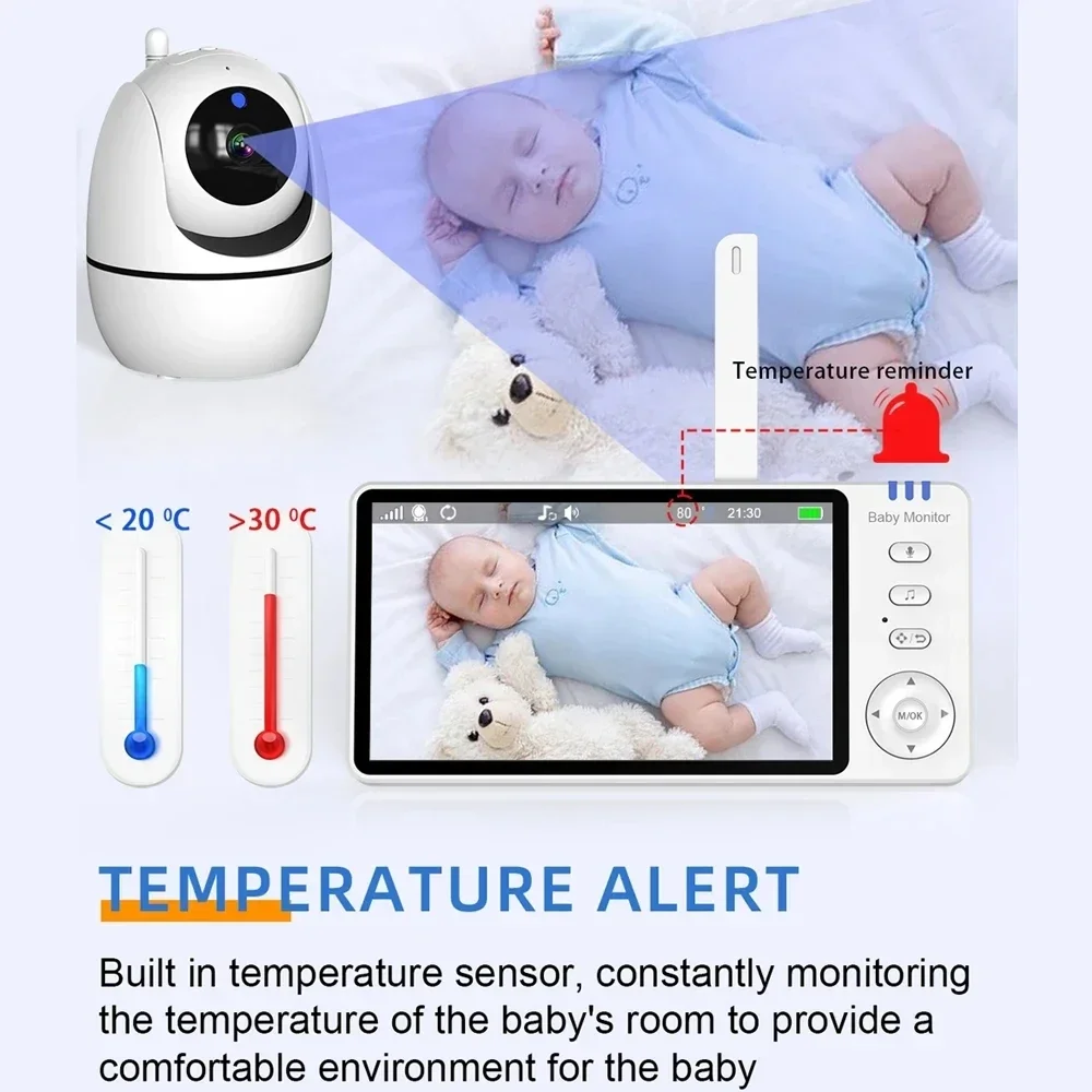 VBABM ABM501 Babyphone, 5,0 Zo – Audio Detect Music Bewertung und Preis