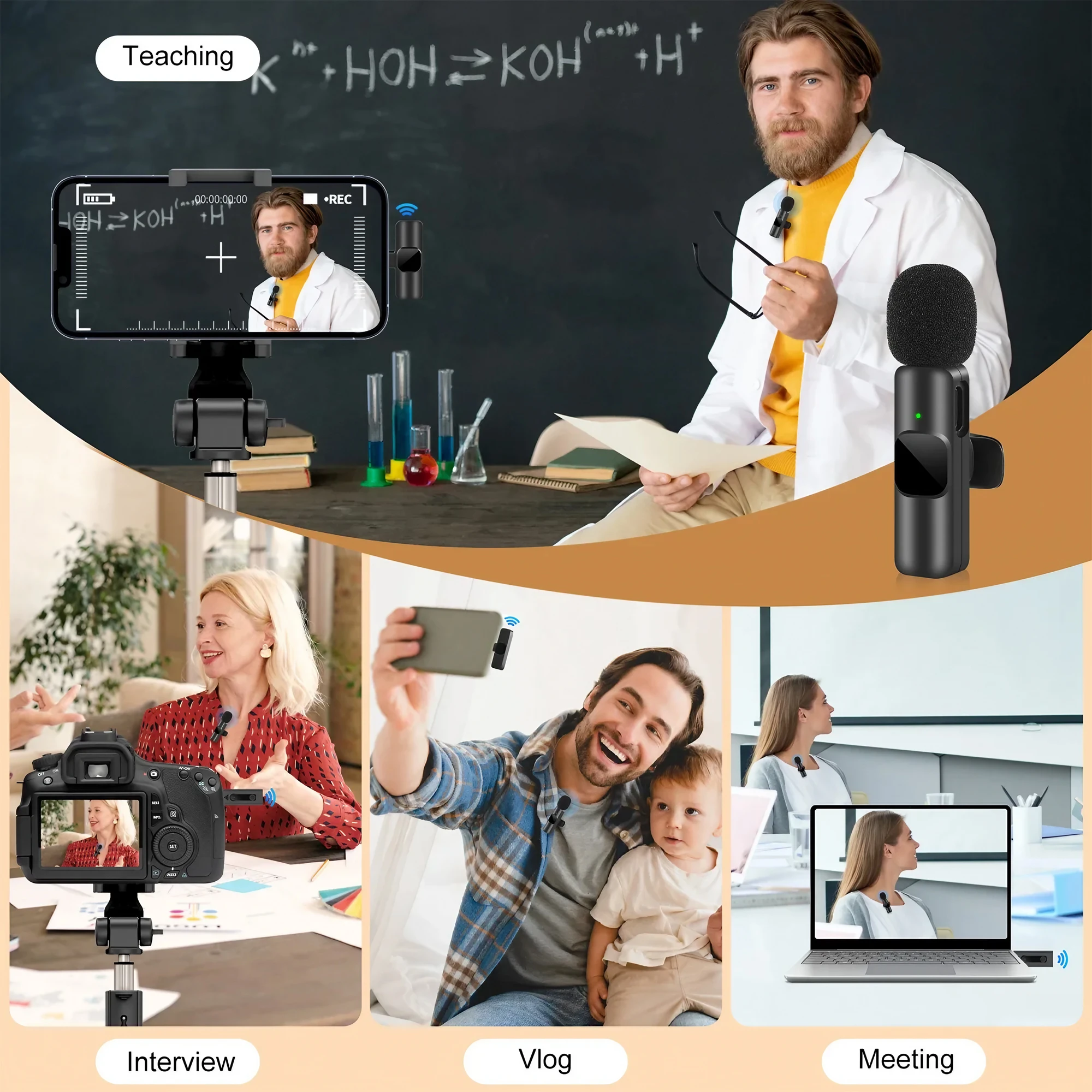 Kabelloses Lavalier-Mikrofon T – Audio Music Live Bewertung und Preis