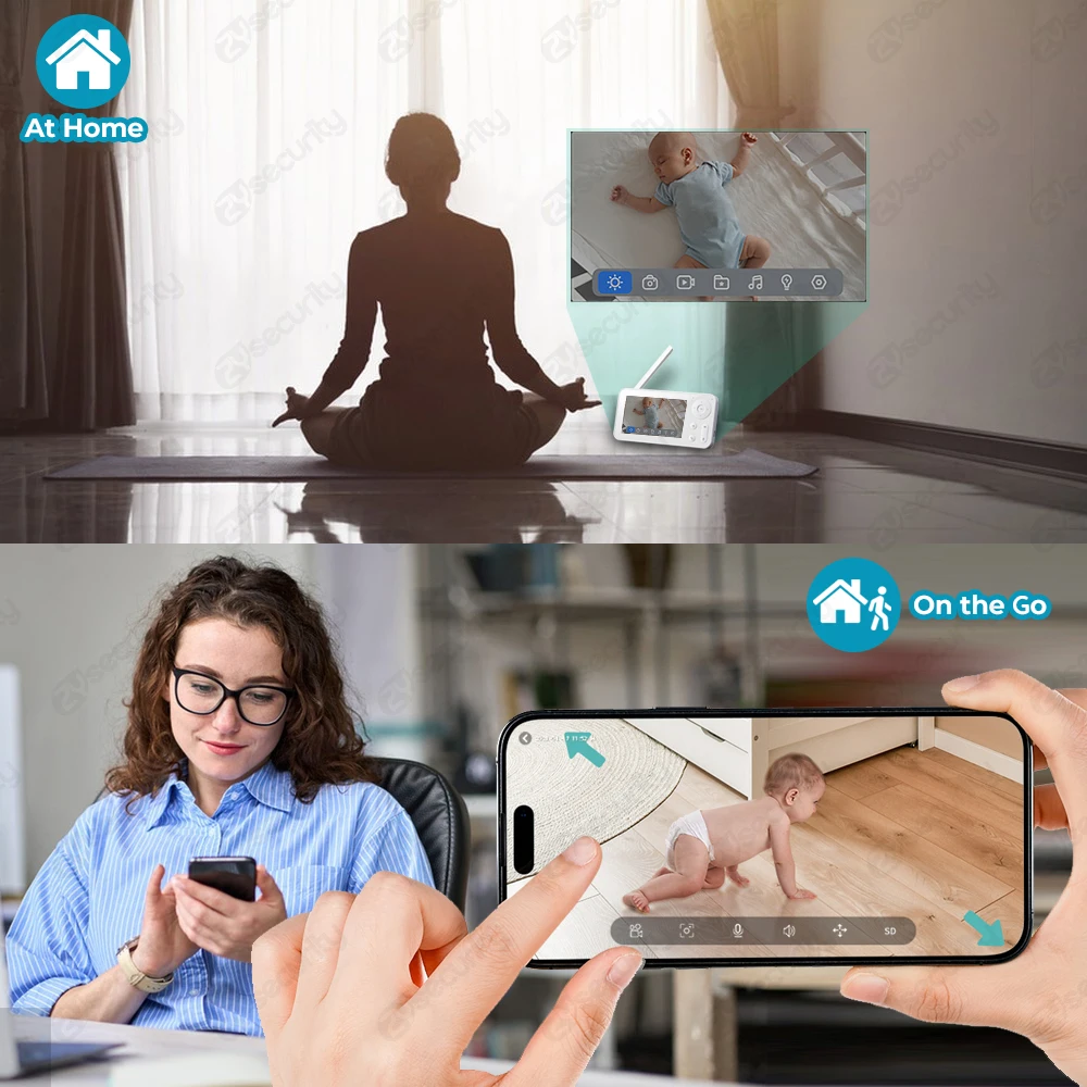 2K WiFi-Babyphone mit Bildschi – Audio Detect Music Bewertung und Preis