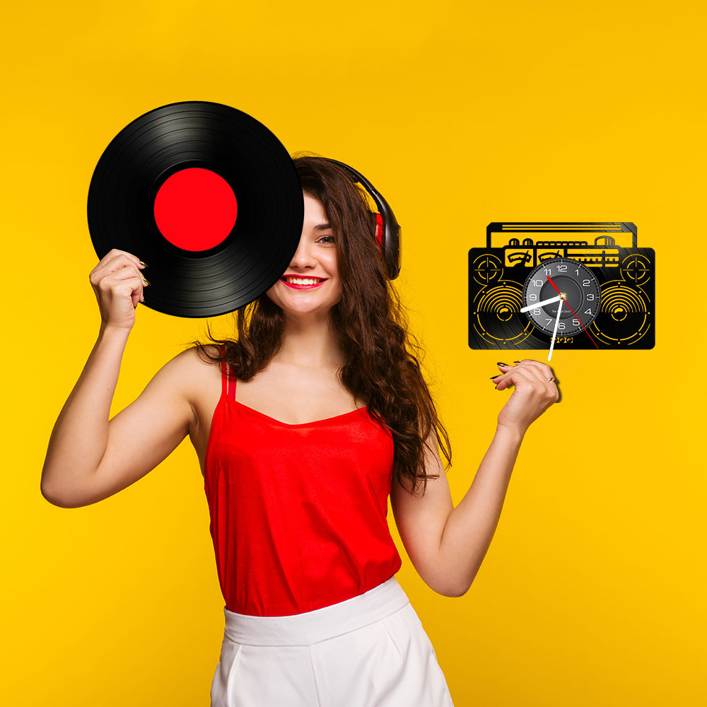 Boombox Radio Vinyl LP Record  – Audio And Music Separate Bewertung und Preis