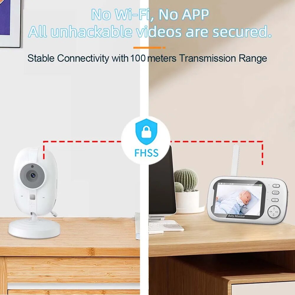3,5'' Video Baby Monitor 2,4G  – Audio Music Kids Bewertung und Preis