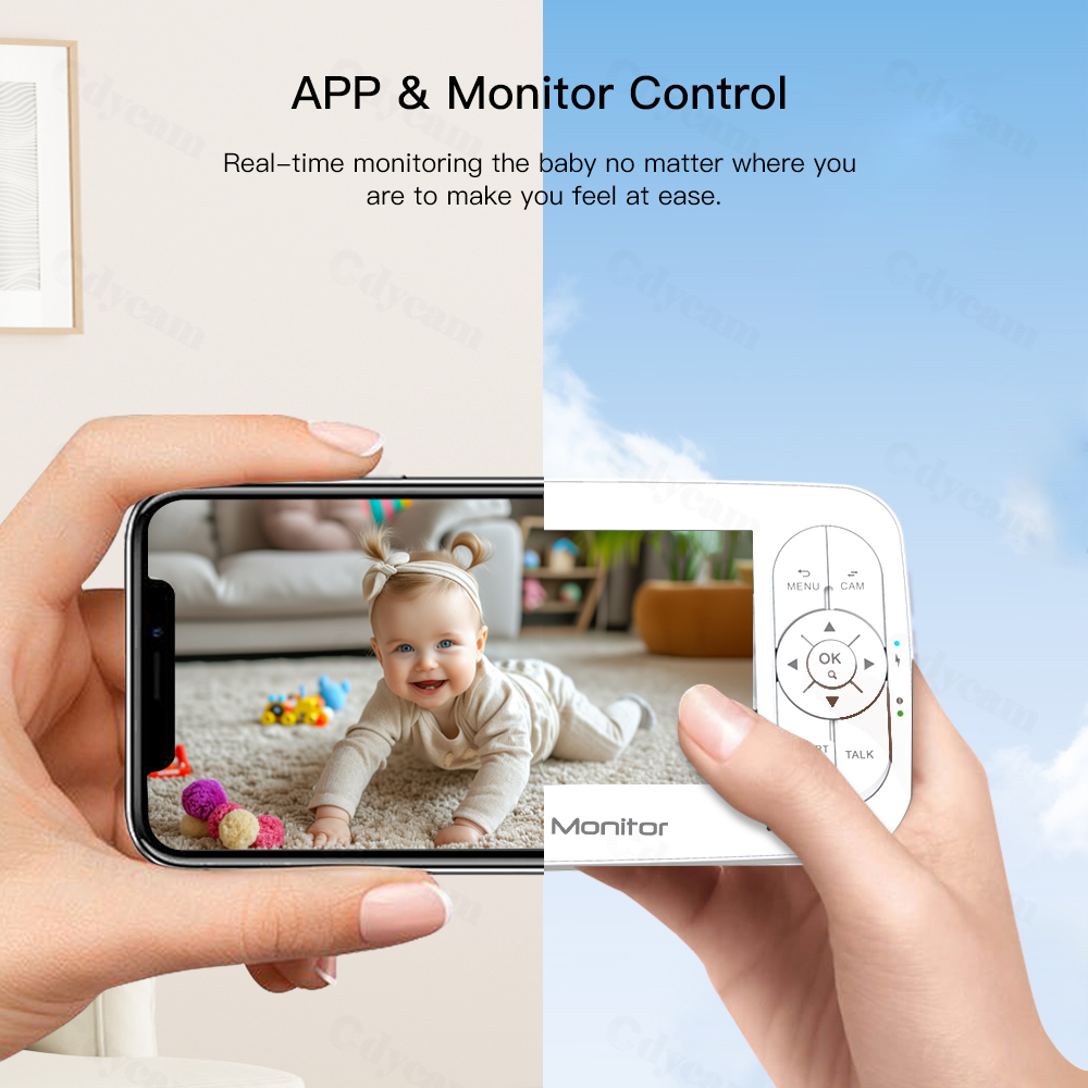 5-Zoll WLAN-Babyphone mit Tuya – Audio Detect Music Bewertung und Preis