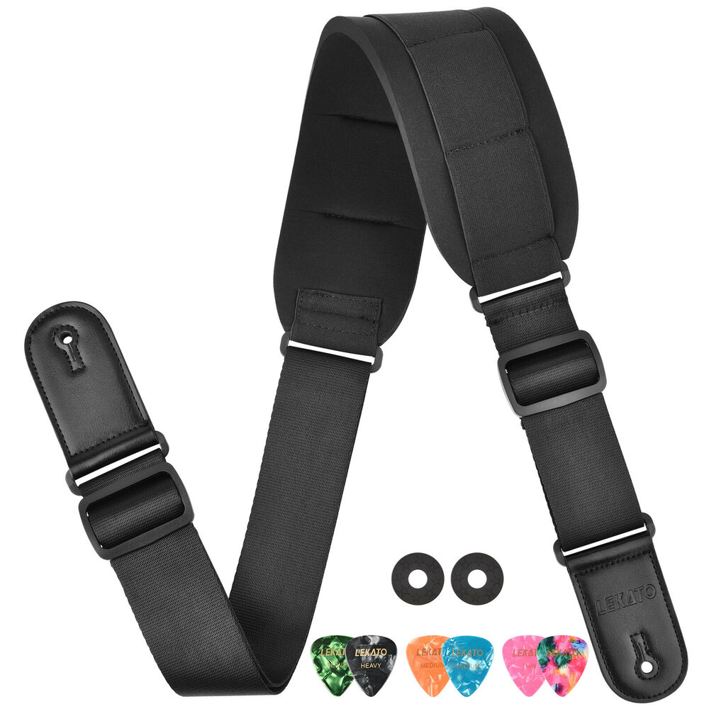 LEKATO Gitarrengurt-Haltergürt – Guitar Strap Padded Bewertung und Preis