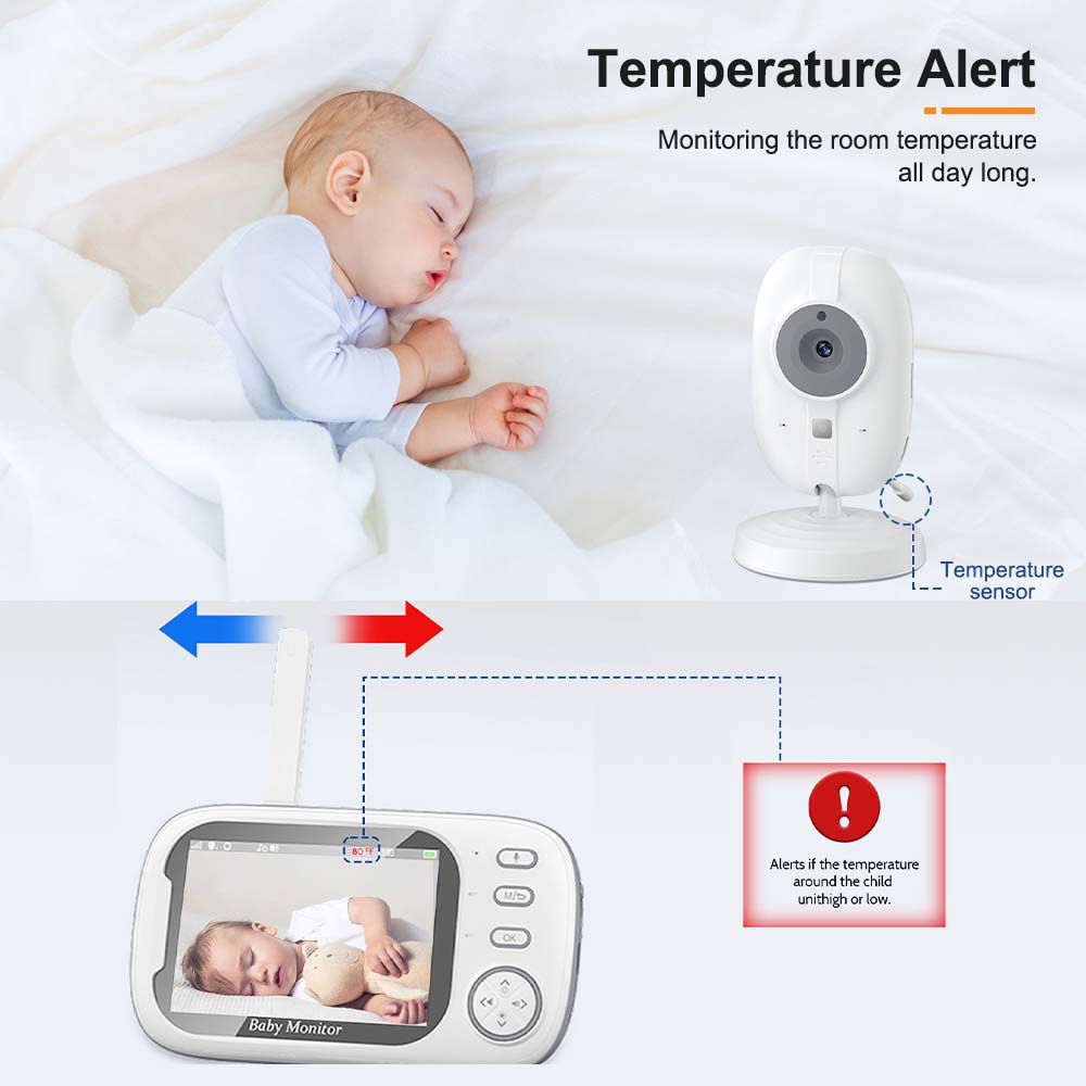3.5'' Video Baby phone 2,4g Mu – Audio Music Kids Bewertung und Preis