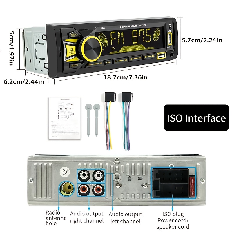 1DIN Einbau-FM-Autoradio, Digi – Audio Without Music Bewertung und Preis
